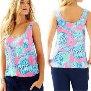 Lilly Pulitzer Silk Cosmos Tank